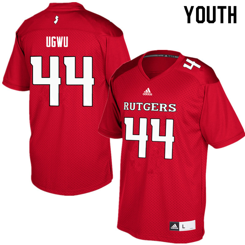 Youth #44 Brian Ugwu Rutgers Scarlet Knights College Football Jerseys Sale-Red - Click Image to Close